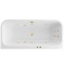 Ванна акриловая Excellent Arana Line 180х85 с гидромассажем белый - золото WAEX.ARA18.LINE.GL - 0