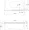 Акриловая ванна Cezares Eco 130x70  ECO-130-70-40-W37 - 1