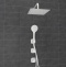 A9551.266.146.254.328.156.155  Встраиваемый комплект для душа с верхней душевой насадкой и лейкой - 1