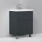 Тумба для комплекта AM.PM Gem 60 графит матовый, напольная, с 2 ящиками M90FSX06022GM32 - 1