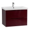 Тумба с раковиной BelBagno Marino-Cer 70 бордовый - 1