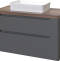 Тумба с раковиной STWORKI Берген 100 серая с темной столешницей, Bocchi Sottile 1476-001-012 566878 - 7