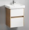 Тумба с раковиной Aqwella City 50 дуб балтийский - 0