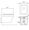 Унитаз подвесной безободковый AQUATEK АМАДЕО 515*370*315 мм, тонкое сиденье с механизмом плавного закрывания, крепеж AQ1163-00 - 1