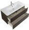 Тумба с раковиной BelBagno Albano 105 темное дерево - 5