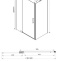 Душевой уголок Vincea Extra 120х90 черный стекло прозрачное VSR-1E111290CLB - 1