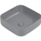 Накладная раковина Abber Rechteck 39 серая матовая AC2211MG - 0