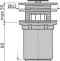 Донный клапан для раковины AlcaPlast A392C - 2