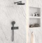 Душевой комплект Vincea Inspire с термостатом темный хром VSFW-422TI2GM - 2