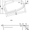 Акриловая ванна Cersanit Joanna 150 R 63337 - 8