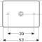 500.779.01.2 VariForm Раковина с установкой на столешницу прямоугольной формы, 55х40 см, без отв. под смеситель, без отв. перелива - 3