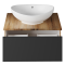 Тумба под раковину Misty Ива 70 темное дерево - черный П-Ива-01070-481Я - 1