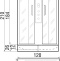Душевая кабина с поддоном River Dunay 120/90/24 TH L  10000003130 - 1
