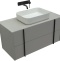 Тумба под раковину Allen Brau Reality 100 серый матовый 1.32007.PGM - 2