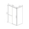 Душевой уголок Vincea Slim Soft 120х80 профиль черный стекло прозрачное  VSR-1SS8012CLB - 9
