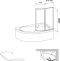 Шторка на ванну Ravak VSK2 Rosa 150 R Transparent 76P80100Z1 - 4