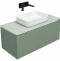 Тумба под раковину Allen Brau Infinity 100 серо - зеленый матовый 1.21004.CGM - 0