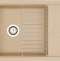 Мойка кухонная AQUATON Делия 78 латте 1A715132DE260 - 2