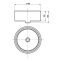 MILA раковина накладная круглая, Ø 400 мм 32700C000 - 5