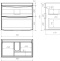 Мебель для ванной Бриклаер Вега 80 белая - 9