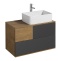 Тумба под раковину Aquaton Терра 85 светлое дерево-серый 1A247201TEKA0 - 4