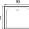 Поддон душевой квадратный River Wemor 90/38 S  10000002983 - 1
