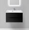 Тумба под раковину BelBagno Marino 80 черный MARINO-800-2C-SO-NL-P - 0