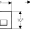 Кнопка смыва Geberit Delta 51 115.105.DW.1, черная - 1