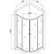Душевой уголок Agger A03 80х80 хром с поддоном A01-080TCR - 2