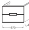 Тумба под раковину Jacob Delafon Reve 57.3 см  EB1134-G80 - 3