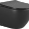 Унитаз подвесной Boheme Nero черный матовый с сиденьем микролифт 961 - 0