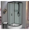 Душевая кабина Frank 100х100 черная стекло прозрачное 141009 - 1