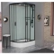 Душевая кабина Frank 120х80 правая черная стекло прозрачное 145009 - 1
