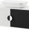 Тумба под раковину Brevita Richard 105 черно-белый  RICH-06105-24-01 - 1