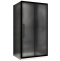 Душевой уголок Abber Schwarzer Diamant 130x70 профиль черный стекло матовое AG30130BMH-S70BM - 0