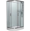 Душевая кабина Frank Brilliant 100х80 правая хром стекло прозрачное 166009 - 0