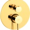 Смеситель Paffoni Light LIG018HGSP с ВНУТРЕННЕЙ ЧАСТЬЮ, для ванны с душем, золото медовое брашированное - 0