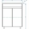 Тумба под раковину Stella Polar Фаворита Сомо 60 белый SP-00000163 - 3