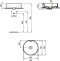 T296101 раковина на столешницу STRADA II Round Vessel без отв. под смес., с перелив. /45х45/(белый) - 1