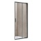 Душевая дверь в нишу Vincea Garda 120х190 профиль сталь стекло прозрачное VHC-1G120CLGM - 0