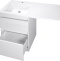 Тумба с раковиной Style Line Даллас 120 Люкс Plus напольная, белая - 16