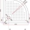 Поддон для душа Cezares Tray R550, радиальный 85, акриловый TRAY-A-R-85-550-15-W - 3