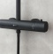 Душевая стойка Lemark Bronx c термостатом, черная LM3770BL - 4