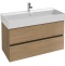 EB2383-E75 Tolbiac Тумба под раковину 100см, 2 ящика, цвет Дуб Давос натуральный - 0