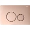 Клавиша смыва Abber золото розовое AC0121RG - 0