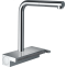 Кухонный смеситель Hansgrohe Aquno Select M81 однорычажный, 250, с вытяжным душем, 2jet, sBox, хром 73830000 - 0