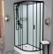 Душевая кабина Frank F411L Black левосторонняя б/к Без крыши 114004 - 1