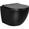 Подвесной унитаз Vincea Globo черный с сиденьем микролифт VT1-14MB - 0