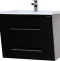 Мебель для ванной Bellezza Берта подвесная 75 черная - 1