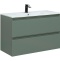 Тумба под раковину Allen Brau Eclipse 100 серо - зеленый матовый 1.E1003.CGM - 2